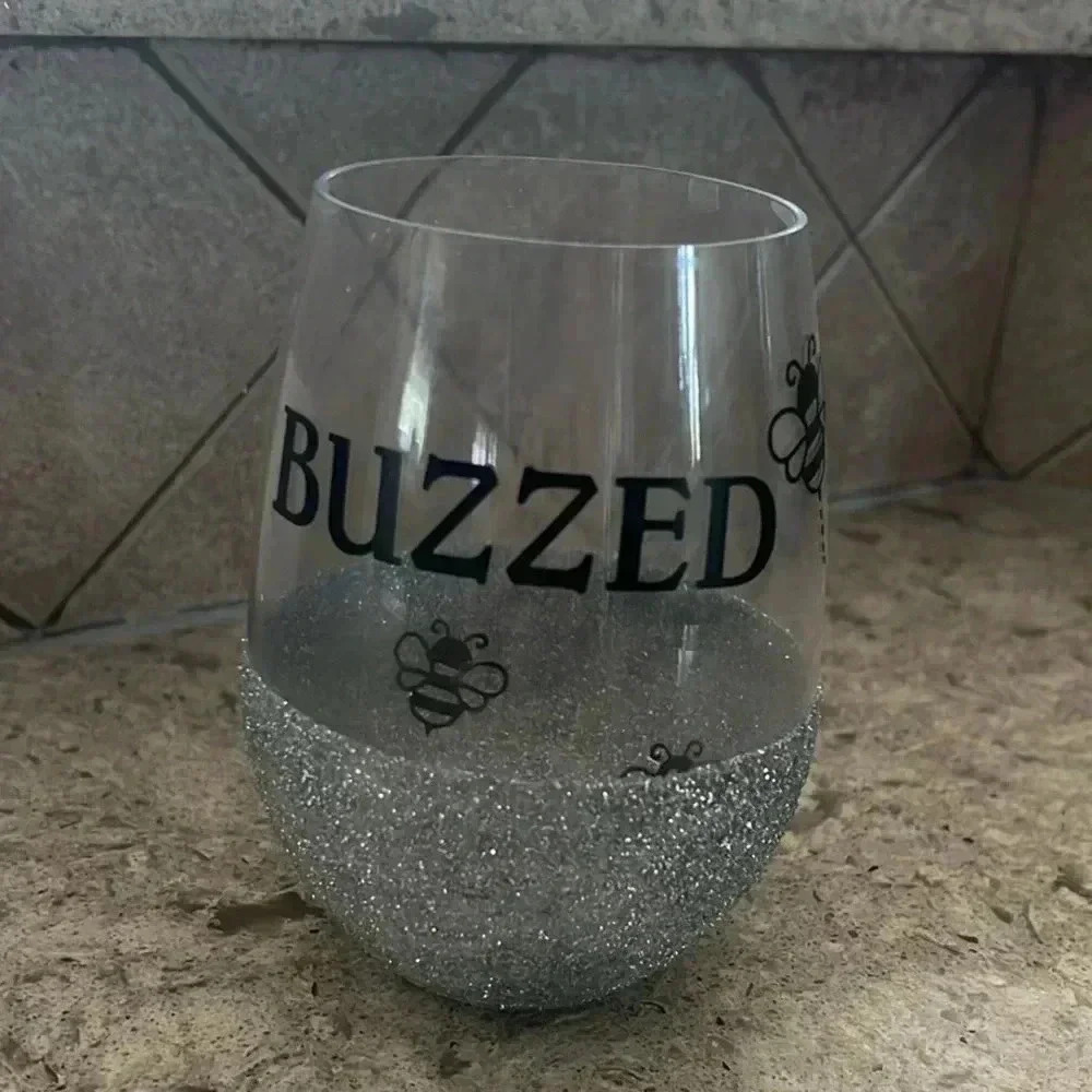 Plastic wine  glass